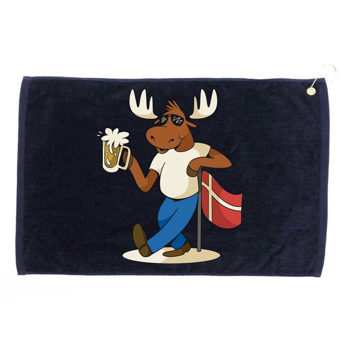 Denmark Moose Beer Grommeted Golf Towel