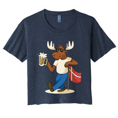 Denmark Moose Beer Crop Top
