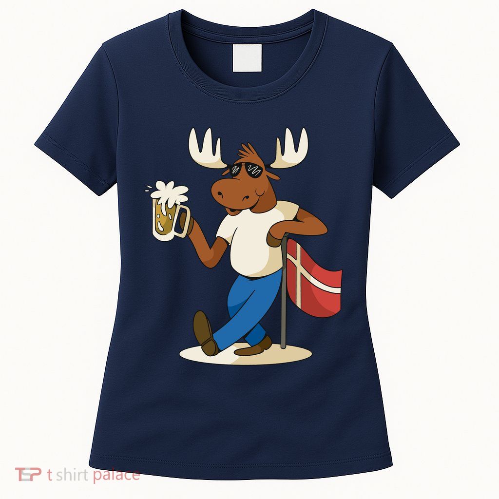 Denmark Moose Beer Womens T-Shirt