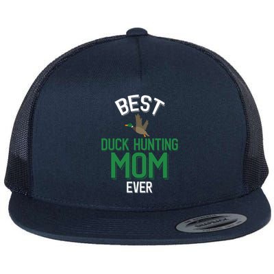 Duck Mom Best Duck Hunting Mom Ever Gift Flat Bill Trucker Hat