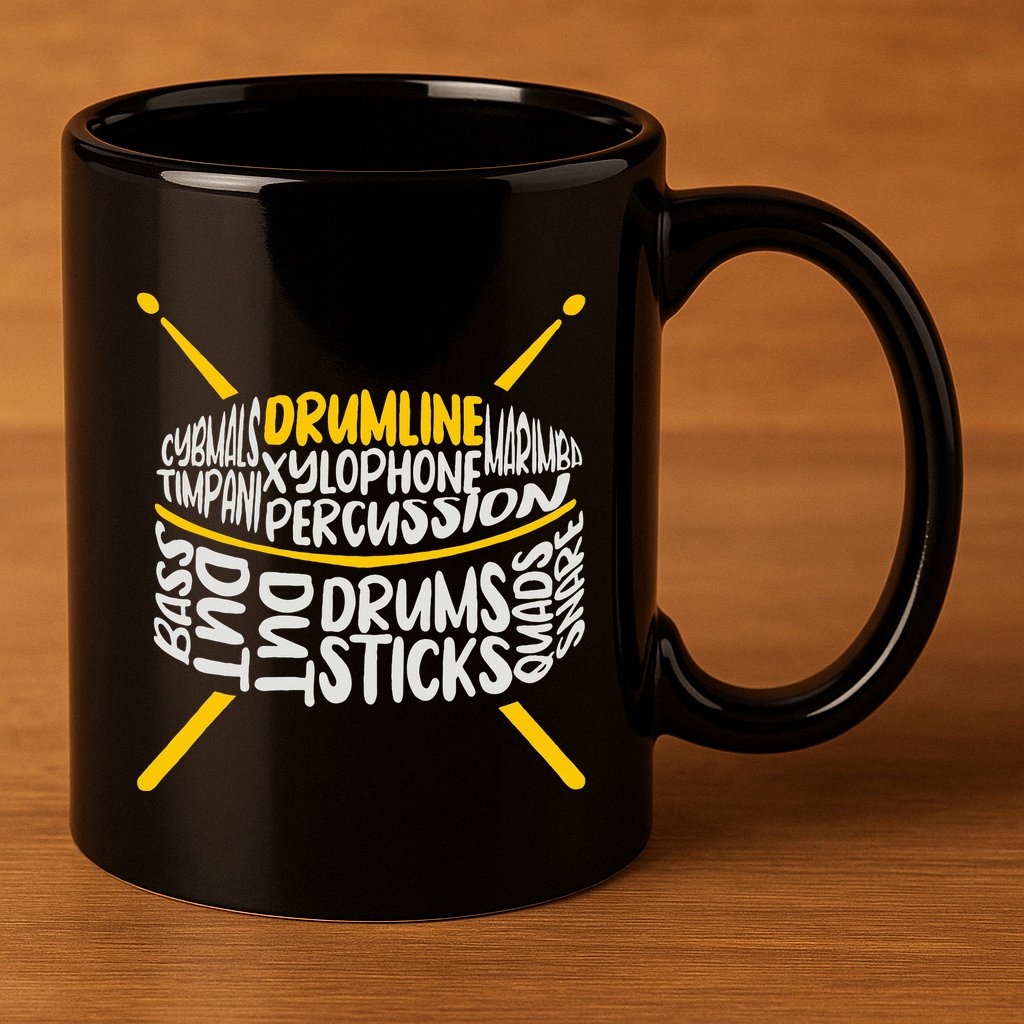 Drumline Marching Band School Band 11oz C Handle Ceramic Mug