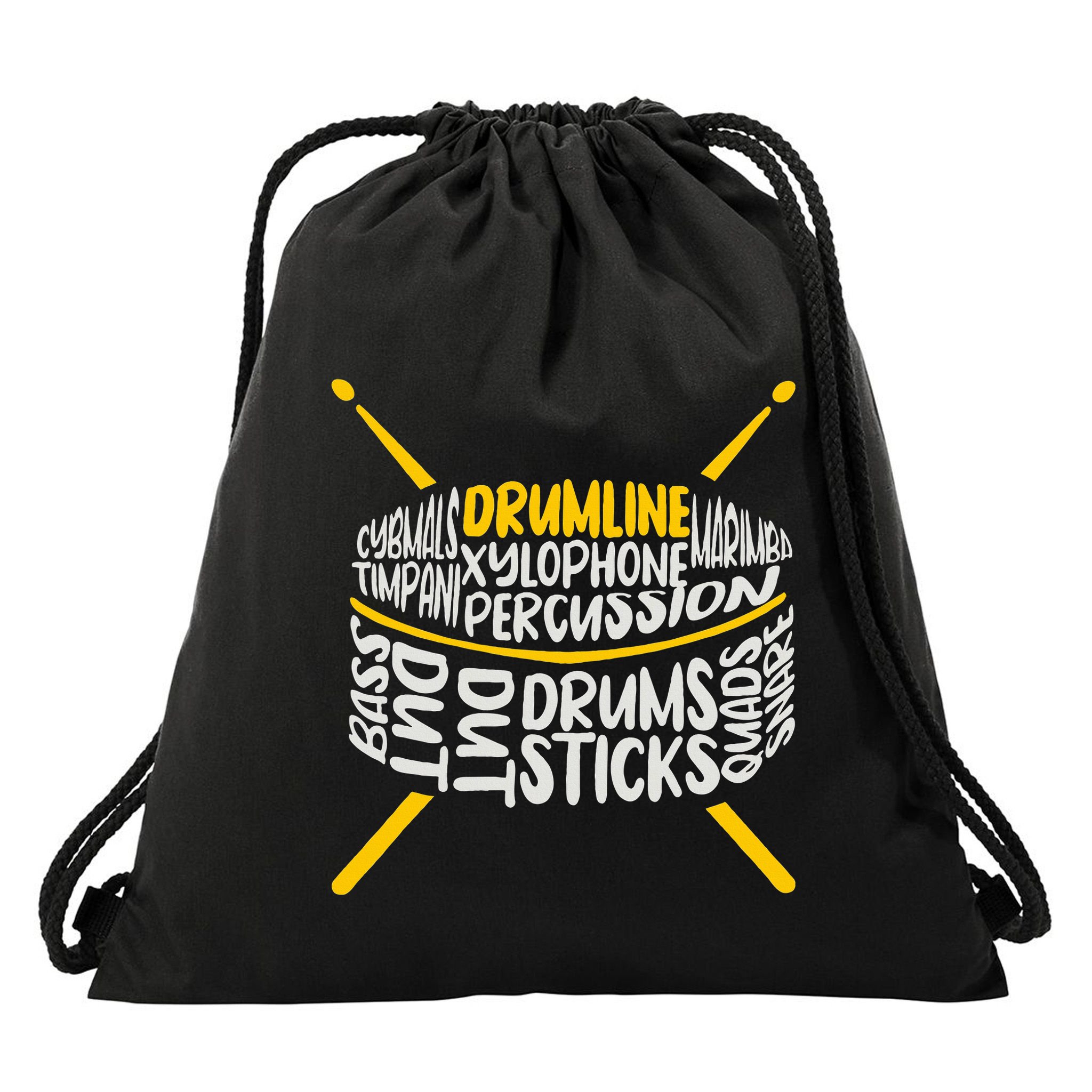 Drumline Marching Band School Band Drawstring Bag