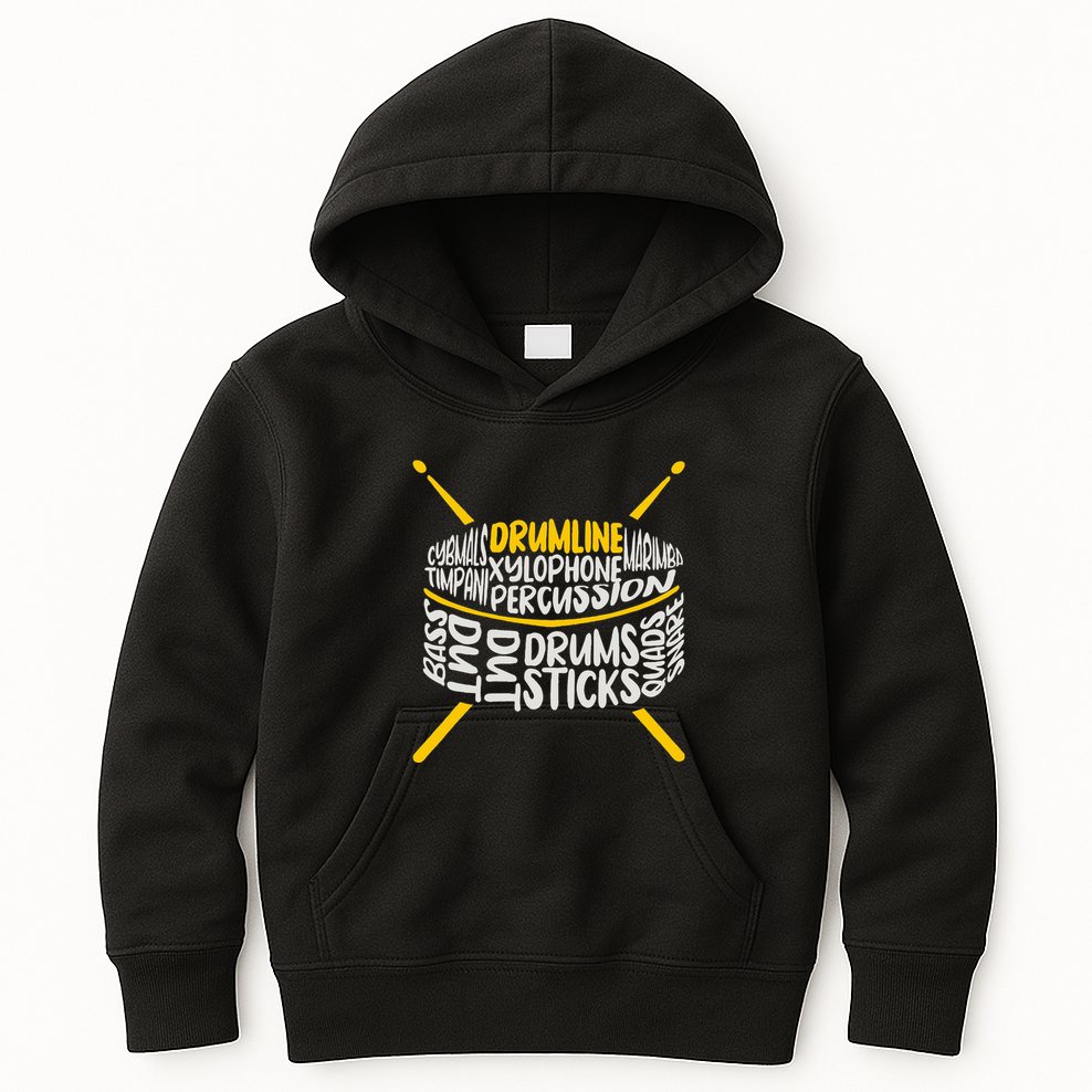 Drumline Marching Band School Band Kids Hoodie