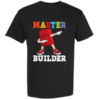 Dabbing Master Builder Funny Building Blocks Bricks Garment-Dyed Heavyweight T-Shirt