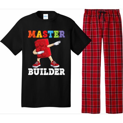 Dabbing Master Builder Funny Building Blocks Bricks Pajama Set