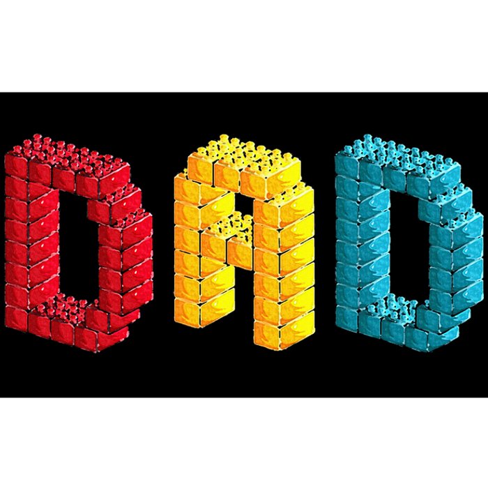 Dad Master Builder Building Bricks Blocks Family Set Parents Bumper Sticker