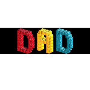 Dad Master Builder Building Bricks Blocks Family Set Parents Bumper Sticker