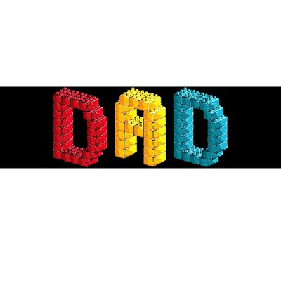 Dad Master Builder Building Bricks Blocks Family Set Parents Bumper Sticker