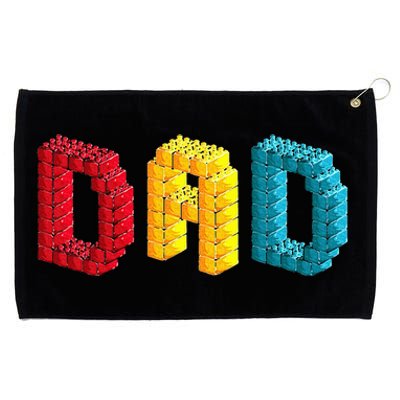 Dad Master Builder Building Bricks Blocks Family Set Parents Grommeted Golf Towel