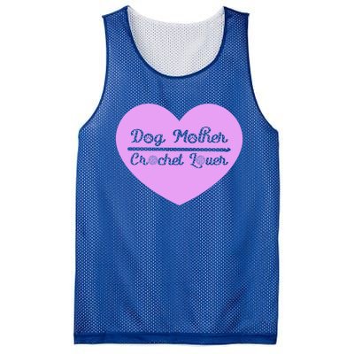 Dog Mother Crochet Lover Crocheting Gift Mesh Reversible Basketball Jersey Tank