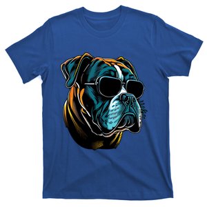 Dad Mom Cool Dog Sunglasses Boxer Gift T-Shirt