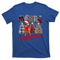 Dachshund Merry Christmas Tree Leopard Plaid Printed Great Gift T-Shirt