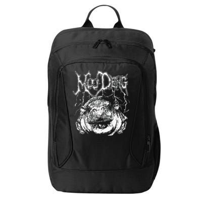 Death Metal Cute Baby Hippo Moo Deng Hippopotamus City Backpack