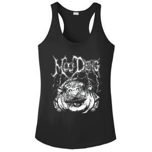 Death Metal Cute Baby Hippo Moo Deng Hippopotamus Ladies PosiCharge Competitor Racerback Tank