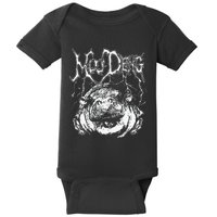 Death Metal Cute Baby Hippo Moo Deng Hippopotamus Baby Bodysuit