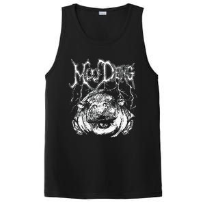 Death Metal Cute Baby Hippo Moo Deng Hippopotamus PosiCharge Competitor Tank