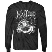 Death Metal Cute Baby Hippo Moo Deng Hippopotamus Tie-Dye Long Sleeve Shirt