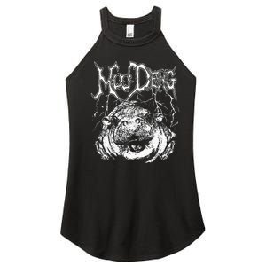 Death Metal Cute Baby Hippo Moo Deng Hippopotamus Women's Perfect Tri Rocker Tank