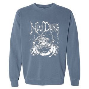 Death Metal Cute Baby Hippo Moo Deng Hippopotamus Garment-Dyed Sweatshirt