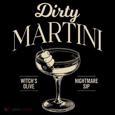 Dirty Martini Costume Funny Cute Cocktail Halloween Party T-Shirt