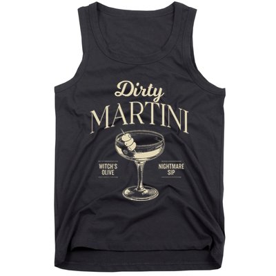 Dirty Martini Costume Funny Cute Cocktail Halloween Party Tank Top