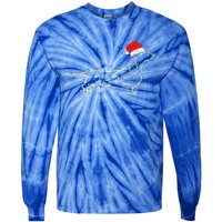 Dachshund Merry Christmas Weiner Xmas Lights Funny Gift Tie-Dye Long Sleeve Shirt