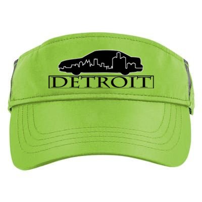 Detroit Motor City Skyline Car Adult Drive Performance Visor