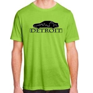 Detroit Motor City Skyline Car Adult ChromaSoft Performance T-Shirt