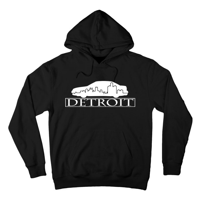 Detroit Motor City Skyline Car Hoodie