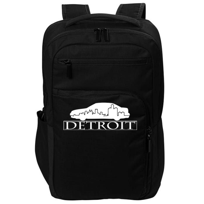 Detroit Motor City Skyline Car Impact Tech Backpack