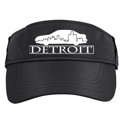 Detroit Motor City Skyline Car Adult Drive Performance Visor