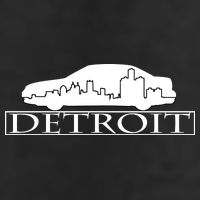 Detroit Motor City Skyline Car Trucker Hat