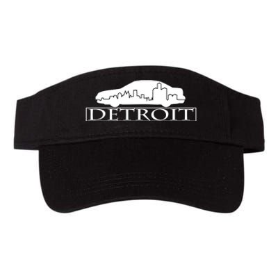 Detroit Motor City Skyline Car Valucap Bio-Washed Visor