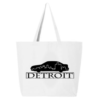 Detroit Motor City Skyline Car 25L Jumbo Tote