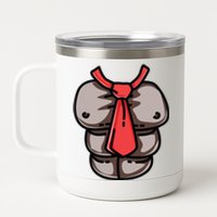 Donkey Monkey Chest Red Tie Game Cosplay Halloween Costume 12 oz Stainless Steel Tumbler Cup