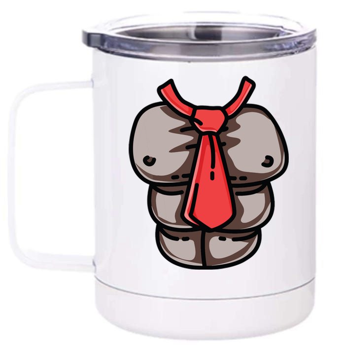 Donkey Monkey Chest Red Tie Game Cosplay Halloween Costume 12 oz Stainless Steel Tumbler Cup