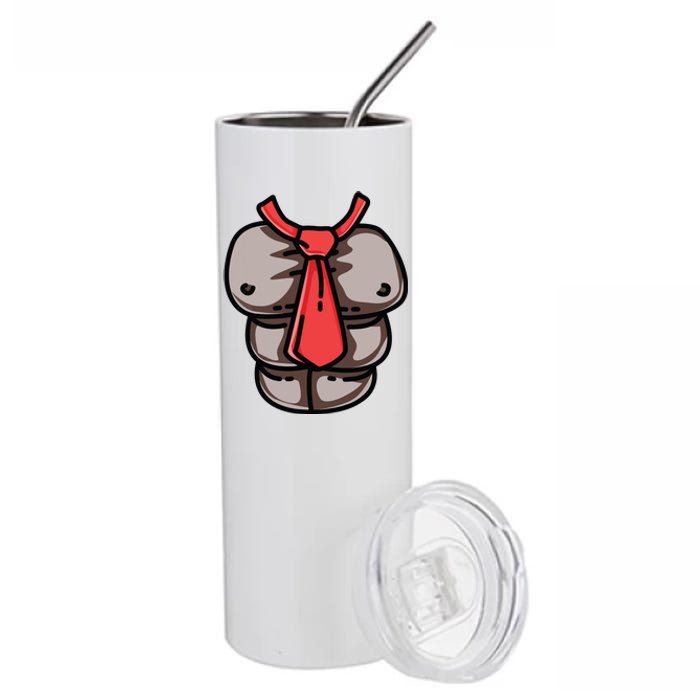 Donkey Monkey Chest Red Tie Game Cosplay Halloween Costume Stainless Steel Tumbler