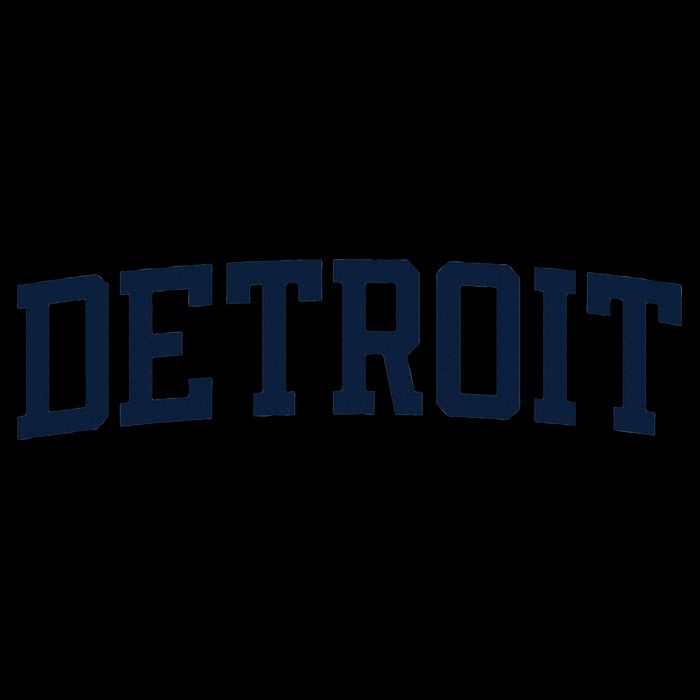 Detroit Michigan Collegiate Style Varsity Block Letter Sustainable Beanie
