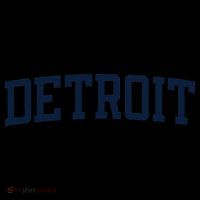 Detroit Michigan Collegiate Style Varsity Block Letter Zip Tote Bag