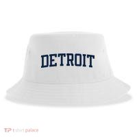 Detroit Michigan Collegiate Style Varsity Block Letter Sustainable Bucket Hat