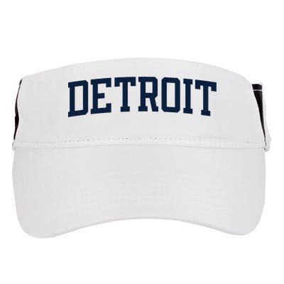 Detroit Michigan Collegiate Style Varsity Block Letter Adult Drive Performance Visor