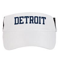 Detroit Michigan Collegiate Style Varsity Block Letter Adult Drive Performance Visor