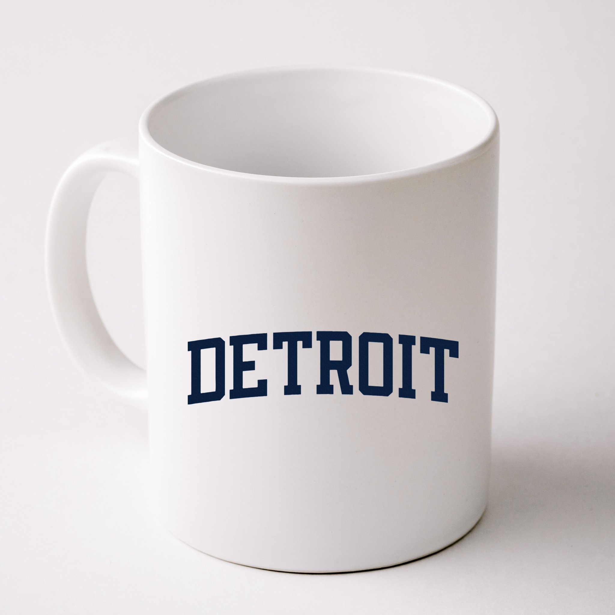 Detroit Michigan Collegiate Style Varsity Block Letter Mug