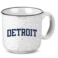Detroit Michigan Collegiate Style Varsity Block Letter 15oz Campfire Ceramic Mug