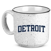 Detroit Michigan Collegiate Style Varsity Block Letter 15oz Campfire Ceramic Mug