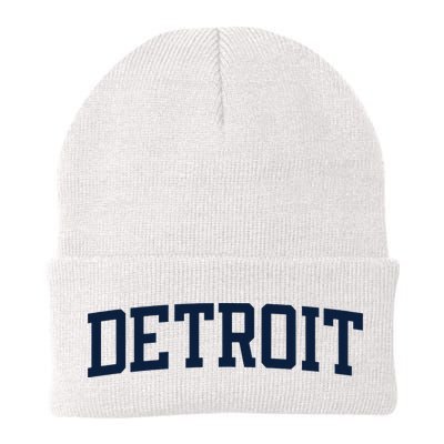 Detroit Michigan Collegiate Style Varsity Block Letter Beanie
