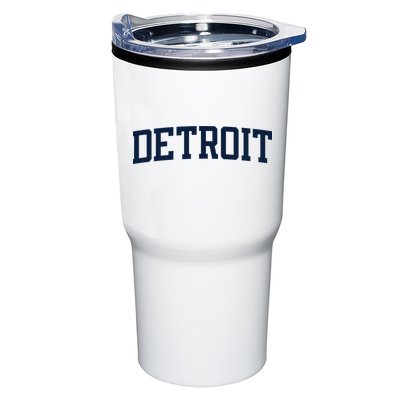 Detroit Michigan Collegiate Style Varsity Block Letter Tumbler