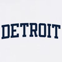 Detroit Michigan Collegiate Style Varsity Block Letter Magnet