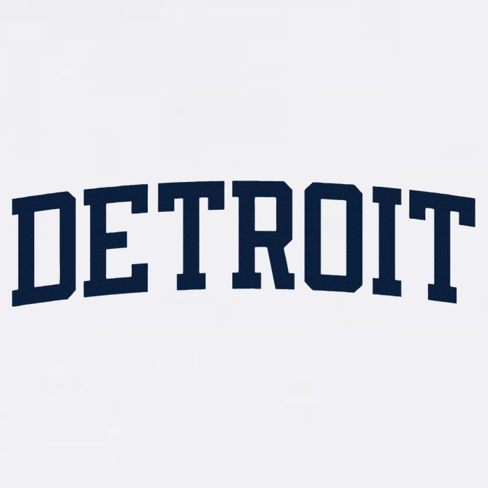 Detroit Michigan Collegiate Style Varsity Block Letter Magnet