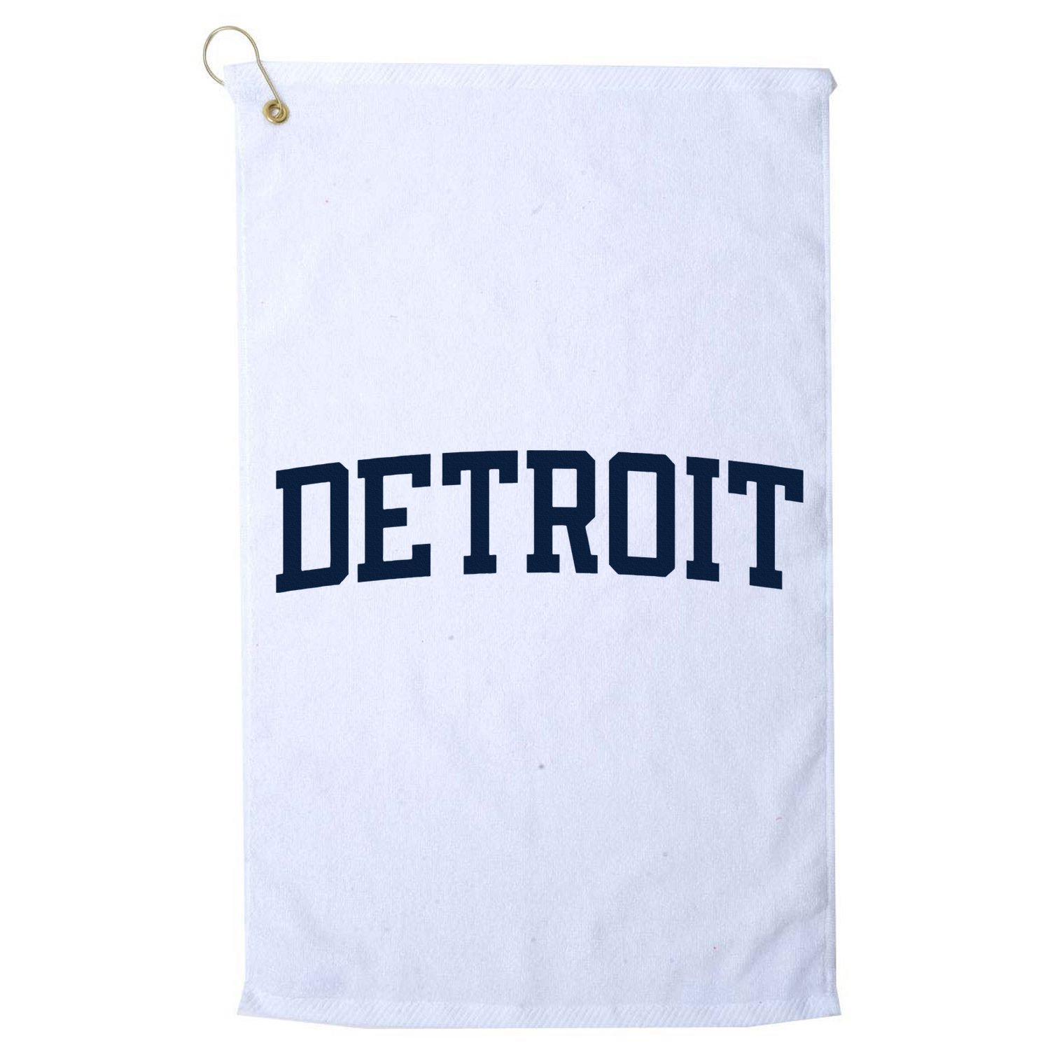 Detroit Michigan Collegiate Style Varsity Block Letter Golf Towel